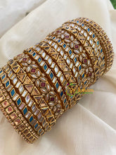 Silk Thread Gold Kundan Bridal Bangle-G4794